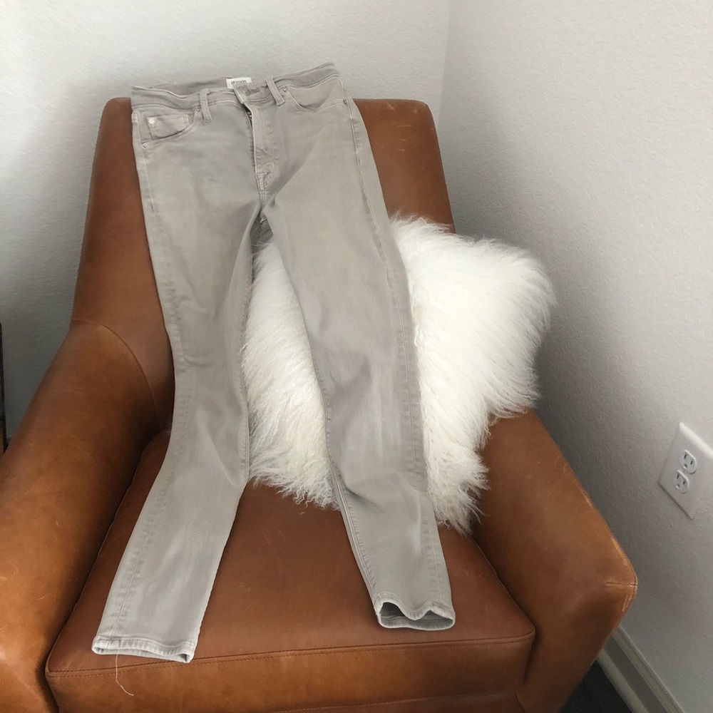 Hudson size 27 nico midrise super skinny tan jean